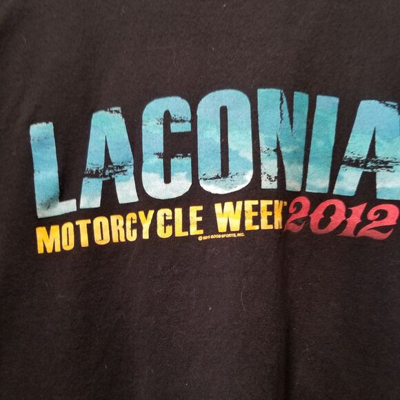 Laconia 2012 bike week graphic t shirt size 2xl preshrunk Hot Leathers - Picture 2 of 8